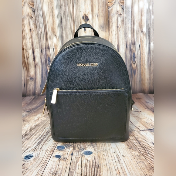 Michael Kors Adina Backpack Pebbled Leather Medium Backpack - Picture 1 of 14